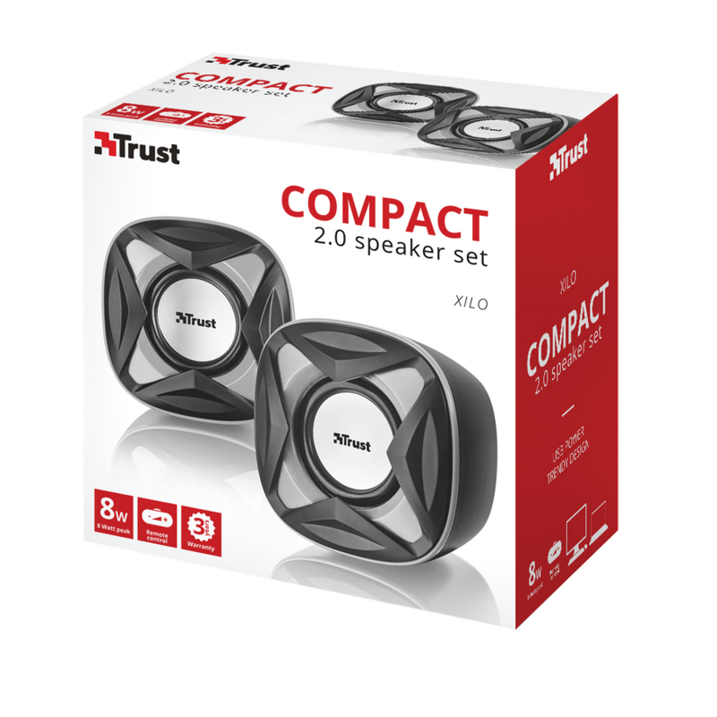 Matériels informatique enceintes TRUST Xilo Compact 2.0 infinytech Réunion 4