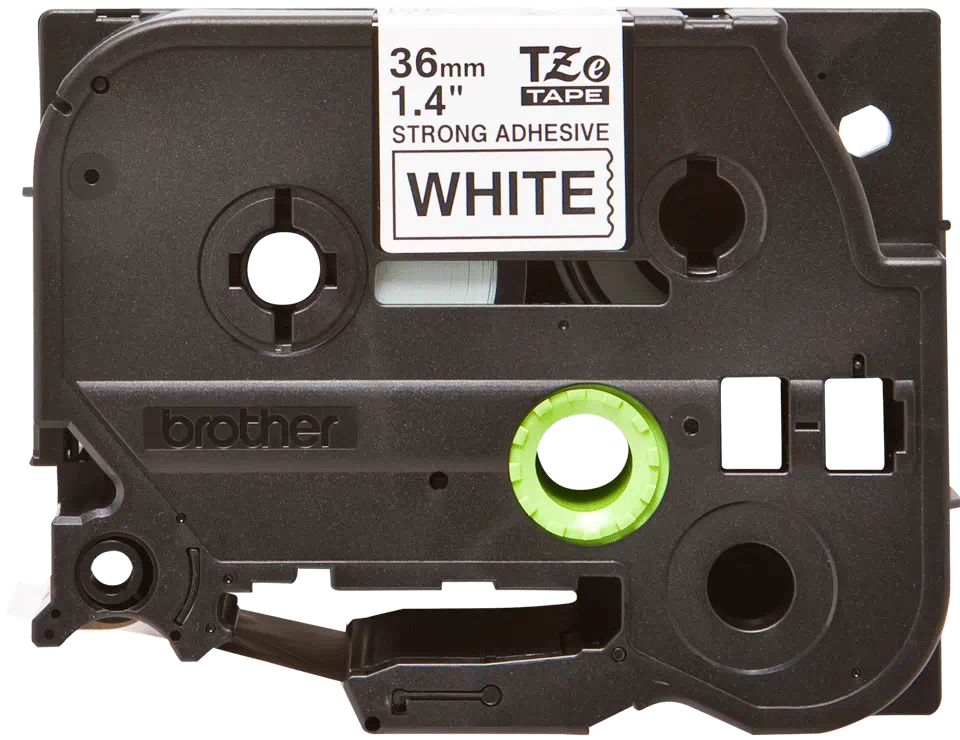 Consommables informatique cassette à ruban BROTHER TZe-S261 Noir sur blanc 36 mm de large infinytech Réunion 02