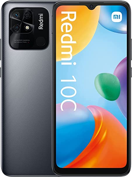 Téléphonie mobile smartphone XIAOMI Redmi 10C 4Go 128Go 4G Gris infinytech Réunion 01