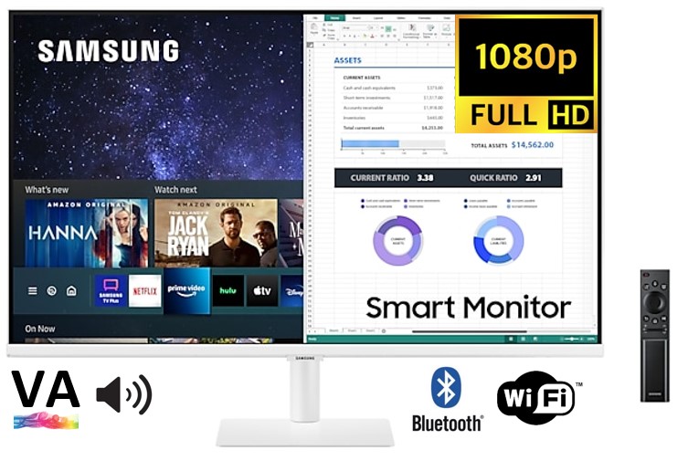 Ecran SAMSUNG Smart M50A 32 HDMI Bluetooth Wi-Fi - infinytech-reunion