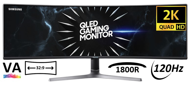 Samsung Monitor 49 Curvo Qled 2K 120Hz LC49RG90 –