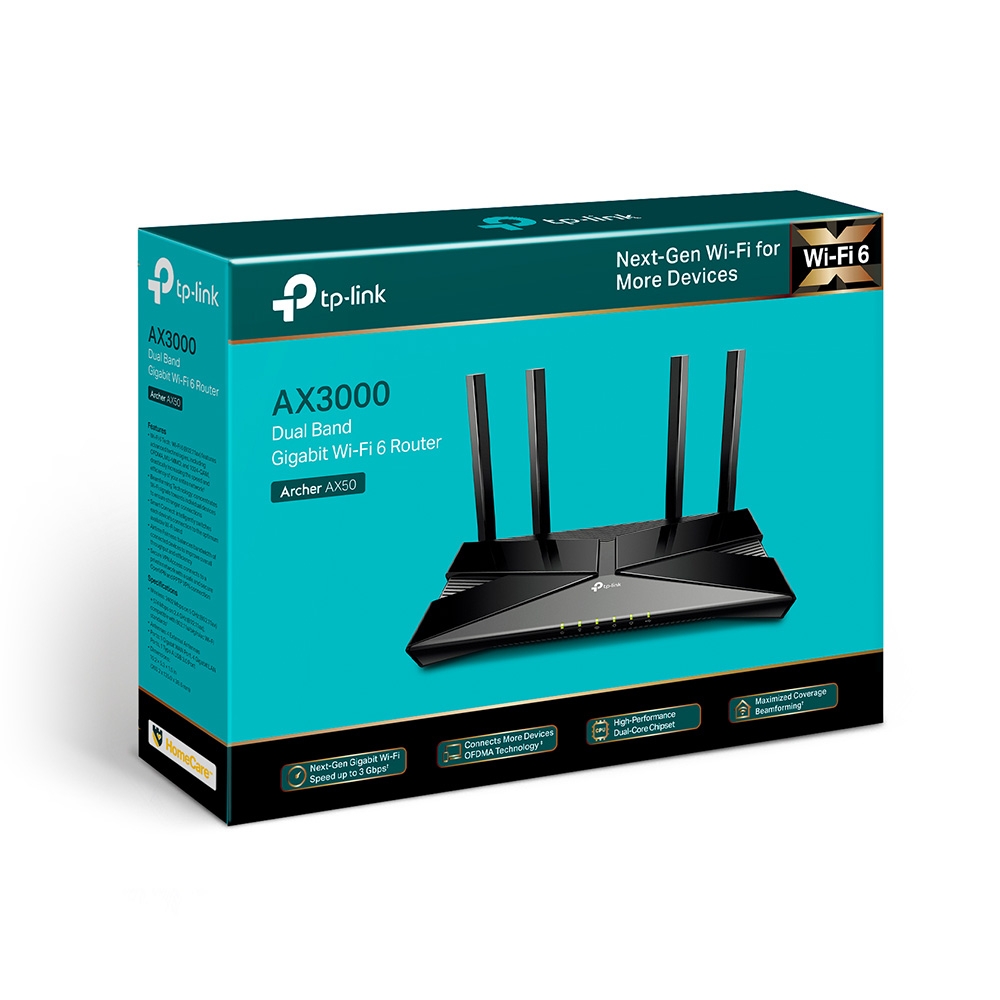 Matériels informatique routeur Wi-Fi 6 TP-LINK Archer AX50 AX3000 infinytech Réunion 04