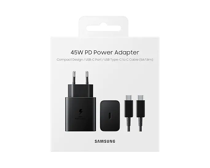 Accessoires téléphonie adaptateur secteur USB-C SAMSUNG EP-T4510XBEGEU 45W avec câble infinytech Réunion 04