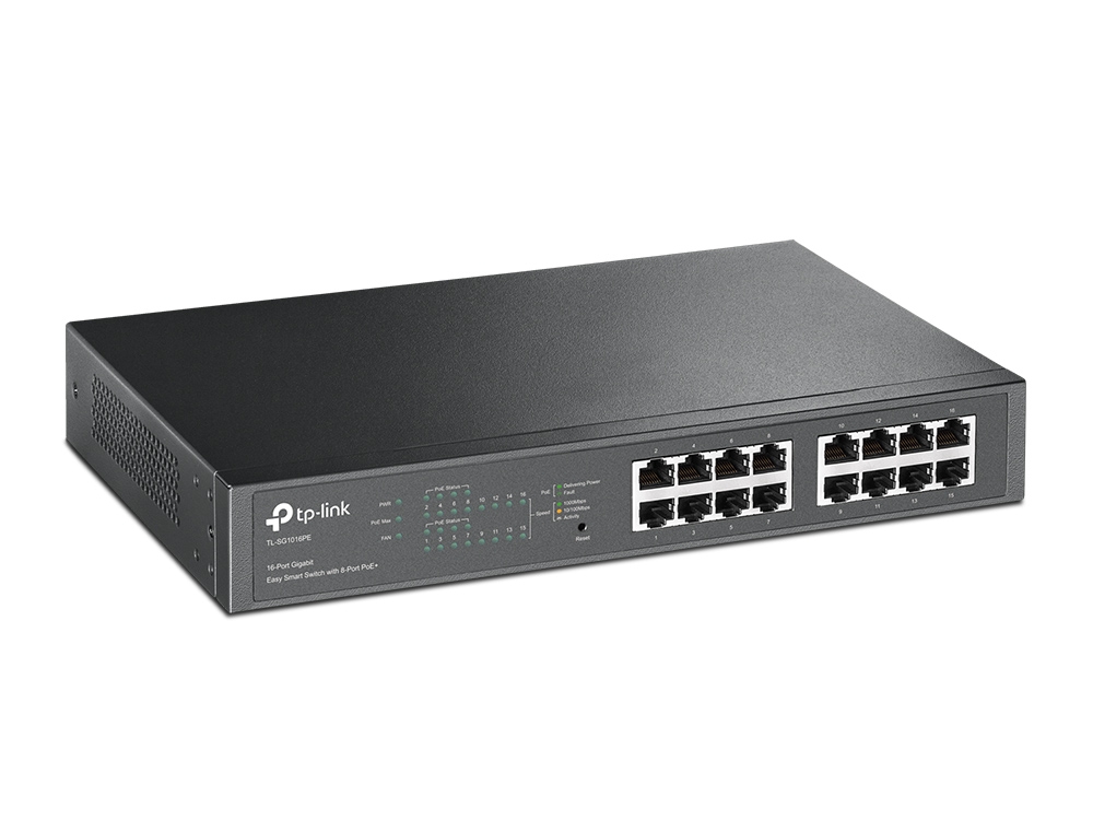 Matériels informatique switch TP-LINK TL-SG1016PE Easy Smart 16 Ports Gigabit 8 Ports PoE Plus infinytech Réunion 02