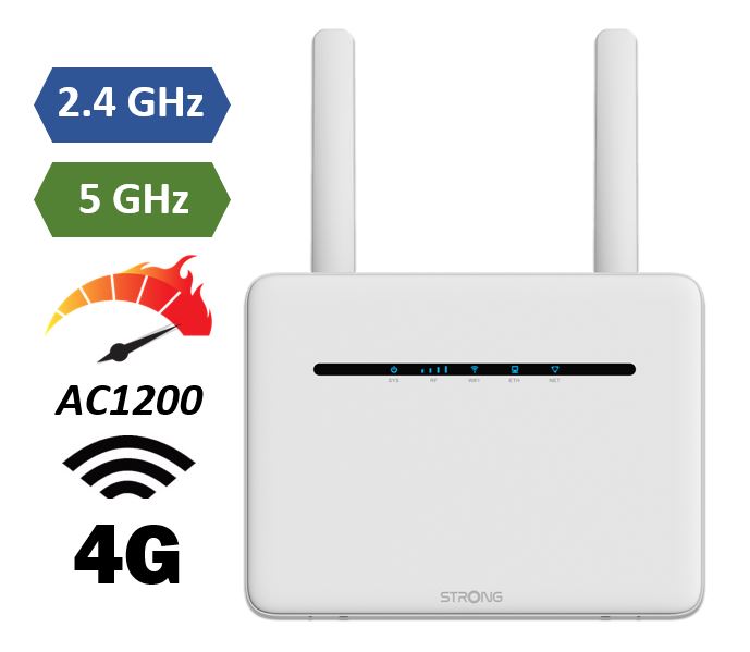 Routeur Wi-Fi 4G+ LTE STRONG AC1200 - infinytech-reunion