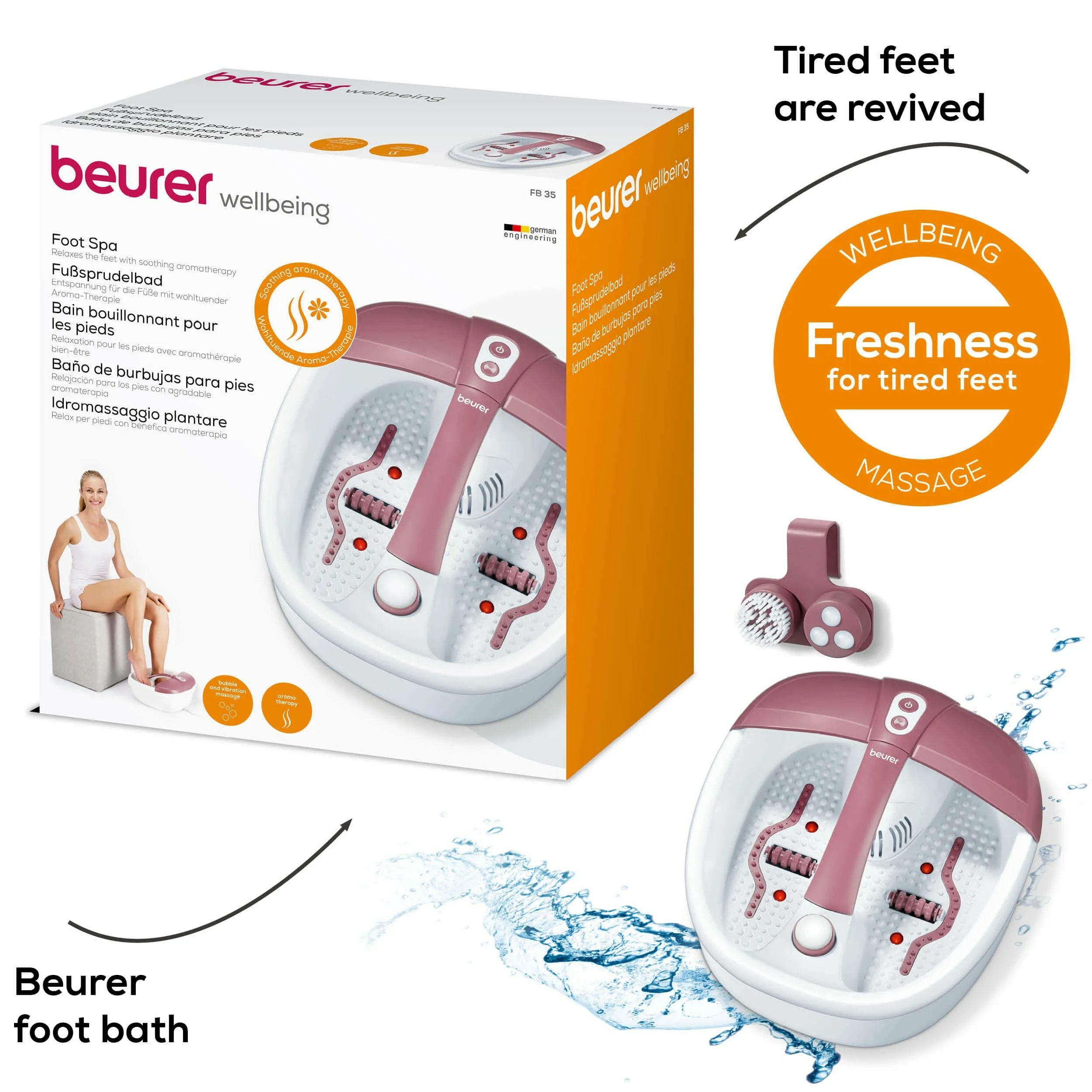 Petit électroménager balnéothérapie aromatique BEURER FB35 infinytech Réunion 05