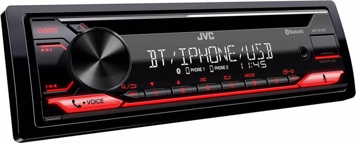 Accessoires auto autoradio JVC KD-T812BT Bluetooth infinytech Réunion 02