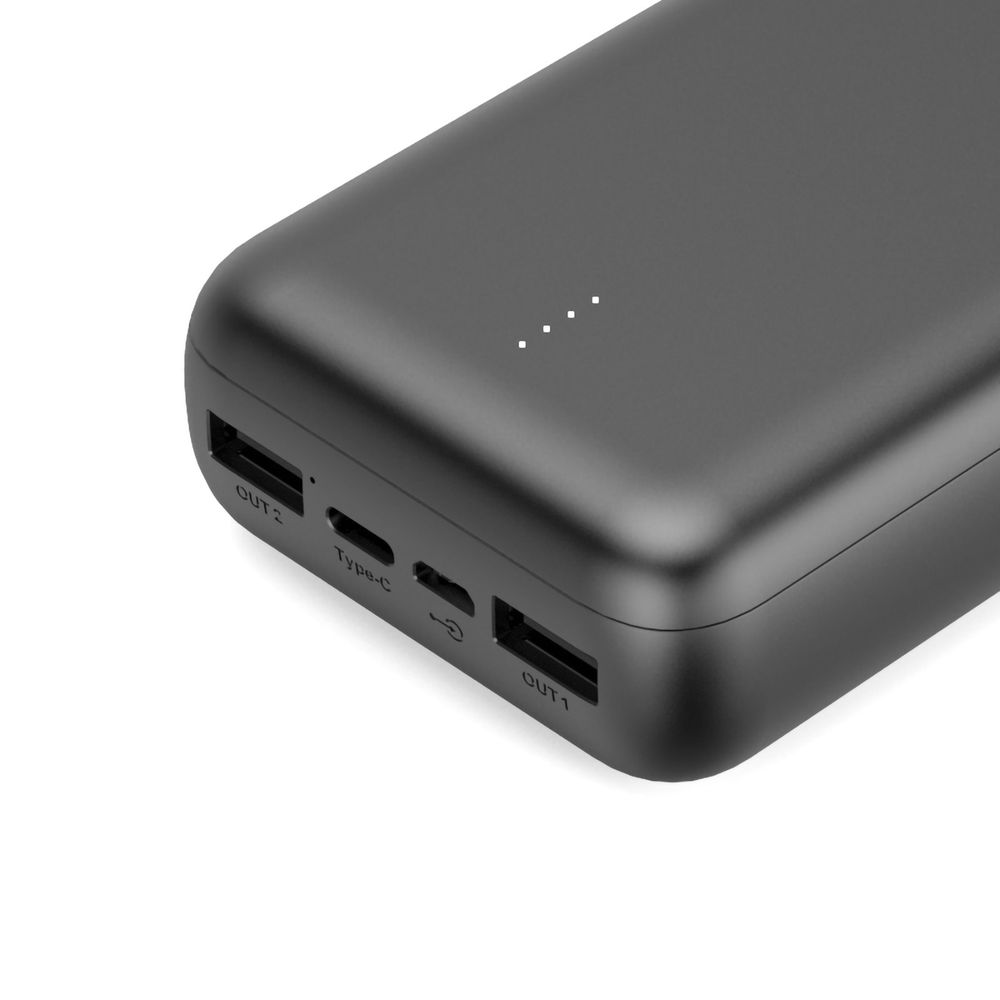 Accessoires téléphonie powerbank AKASHI 20000 mAh 2 ports USB Noire infinytech Réunion 02
