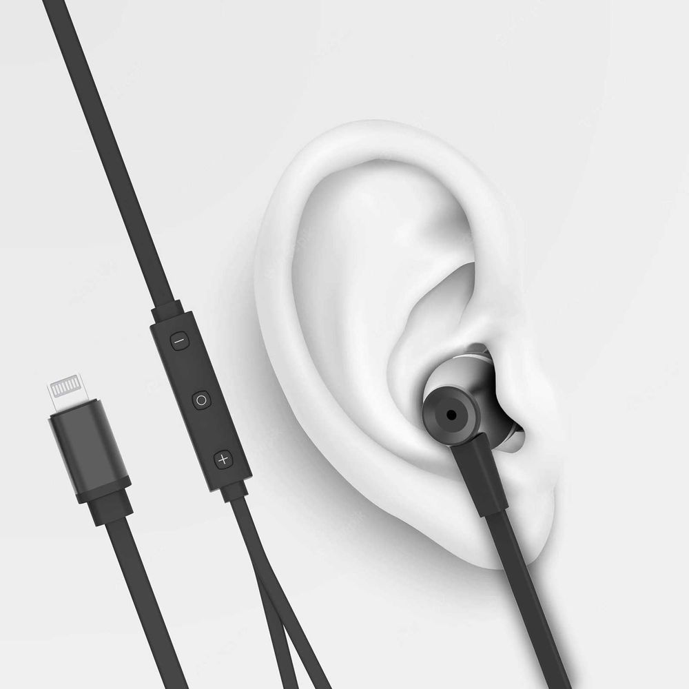 Accessoires téléphonie kit piéton AKASHI Apple MFI Lightning Filaire Noir infinytech Réunion 02