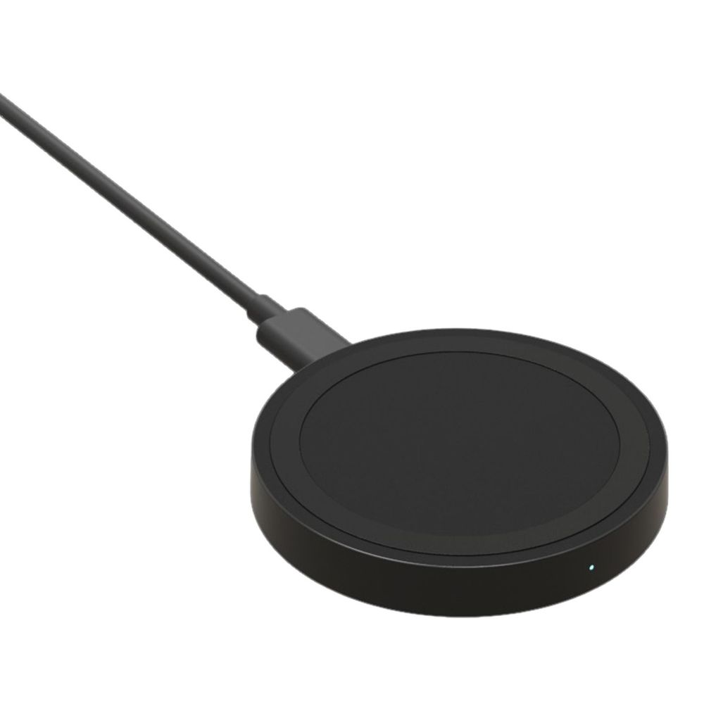 Accessoires téléphonie chargeur sans fil à induction AKASHI 10W Noir infinytech Réunion 01