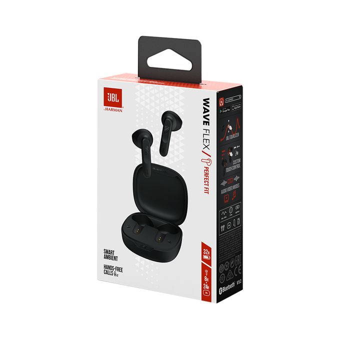 Matériels audio écouteurs JBL Wave Flex Noir infinytech Réunion 04