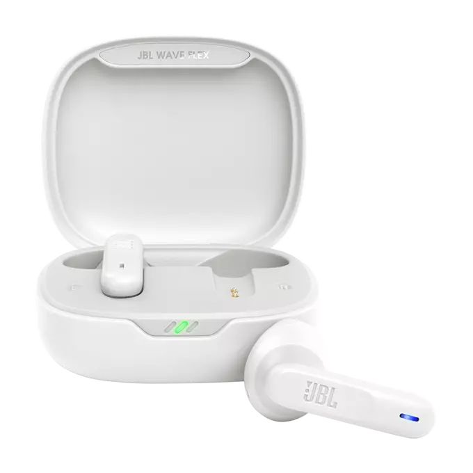Matériels audio écouteurs JBL Wave Flex Blanc infinytech Réunion 01