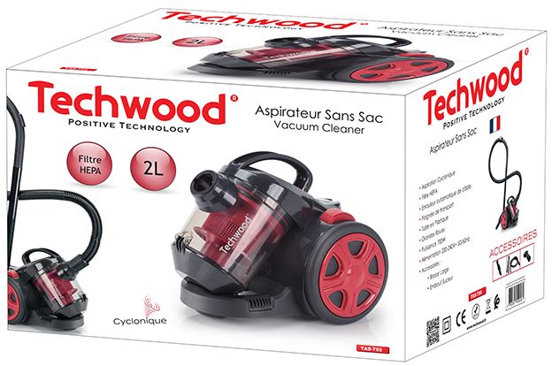 Aspirateur sans sac TECHWOOD TAS-755 700W infinytech-reunion