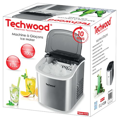 Petit électroménager machine à glaçons TECHWOOD TMAG-1310 infinytech Réunion 08