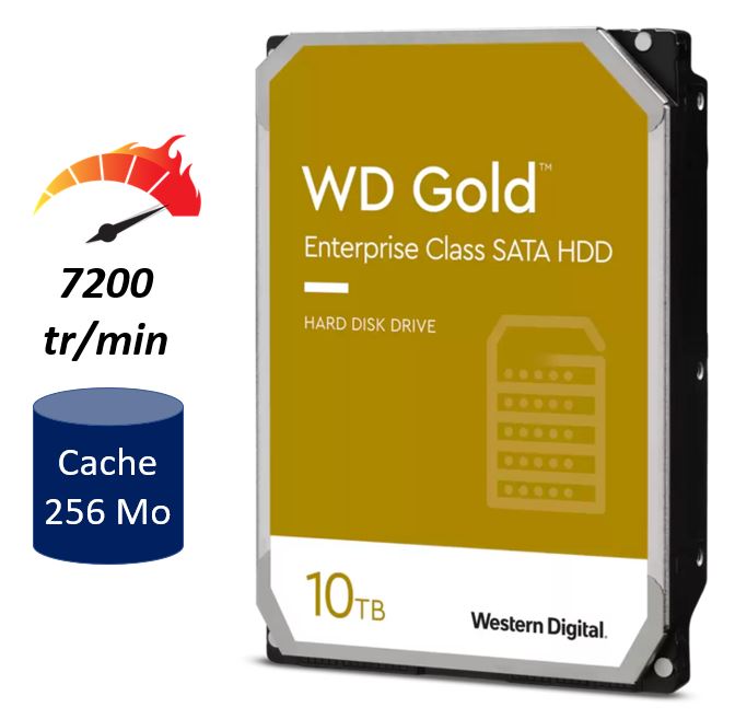 WD Red Plus NAS WD101EFBX - Disque dur - 10 To - interne - 3.5 - SATA