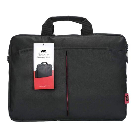 Accessoires informatique sacoche WE CONNECT Classic 14 pouces Noir Rouge infinytech Réunion 04