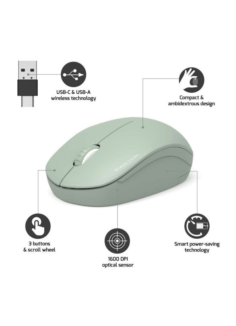 Matériels informatique souris PORT DESIGNS 900543 Collection II Sans Fil Olive infinytech Réunion 10
