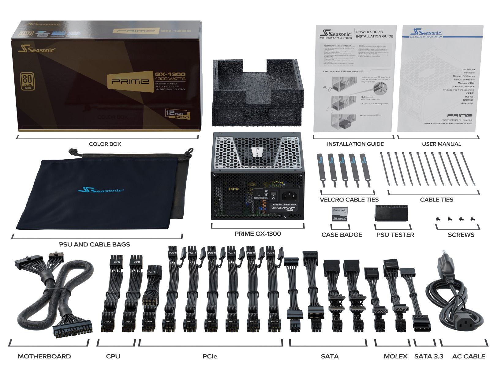 Matériels informatique alimentation SEASONIC Prime GX-1300 infinytech Réunion 03