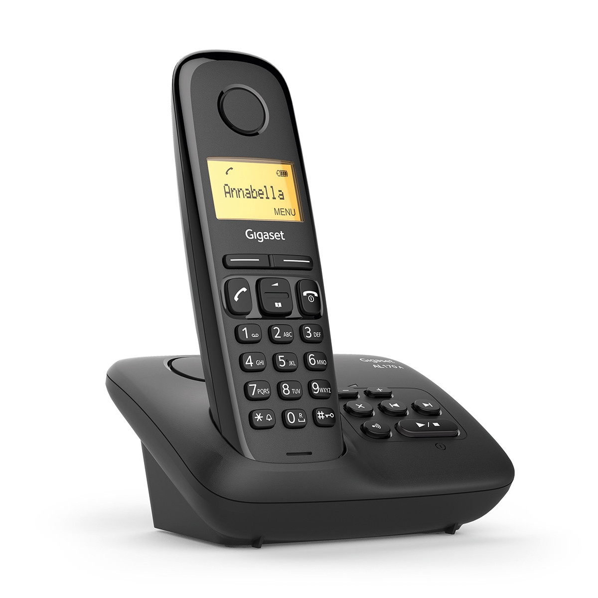 Téléphonie téléphone fixe sans fil GIGASET AL170A avec répondeur Noir infinytech Réunion 01