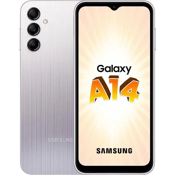 Téléphonie mobile smartphone SAMSUNG Galaxy A14 A145F 128Go 4G Argent infinytech Réunion 01