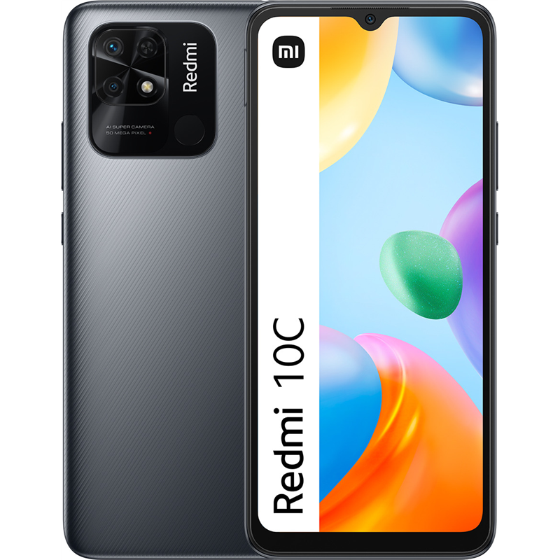 Téléphonie mobile smartphone XIAOMI Redmi 10C 3Go 64 Go Gris infinytech Réunion 01