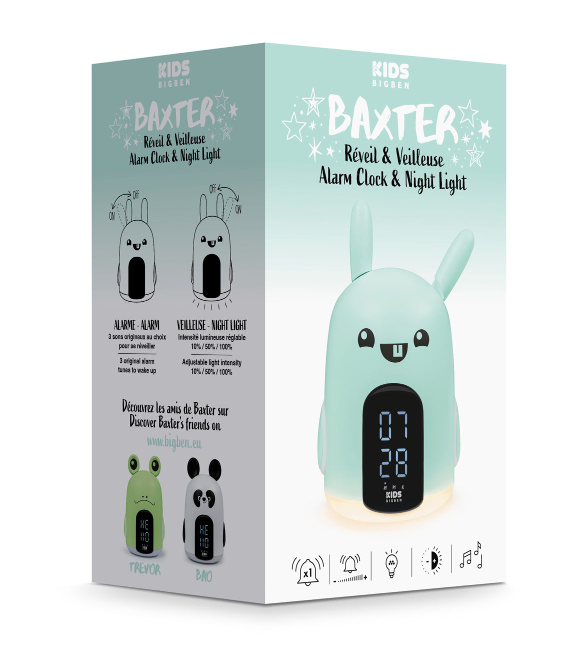 Petit électroménager réveil et veilleuse BAXTER RKIDSRABBIT infinytech Réunion 03