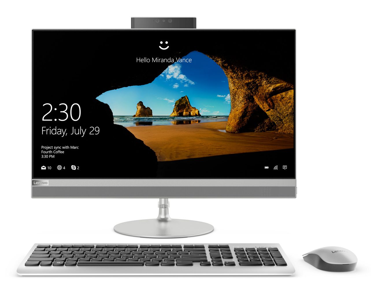 Matériels informatique all in one LENOVO IdeaCentre 520-24IKU F0D20093FR infinytech Réunion 01