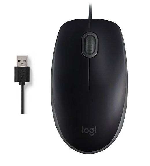 Matériels informatique Souris Logitech B110 Filaire Noire infinytech Réunion 21