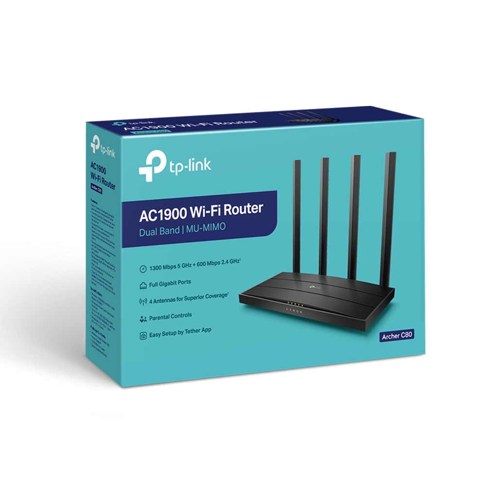 Matériels informatique routeur TP-LINK Archer C80 Dual Band AC1900 infinytech Réunion 04