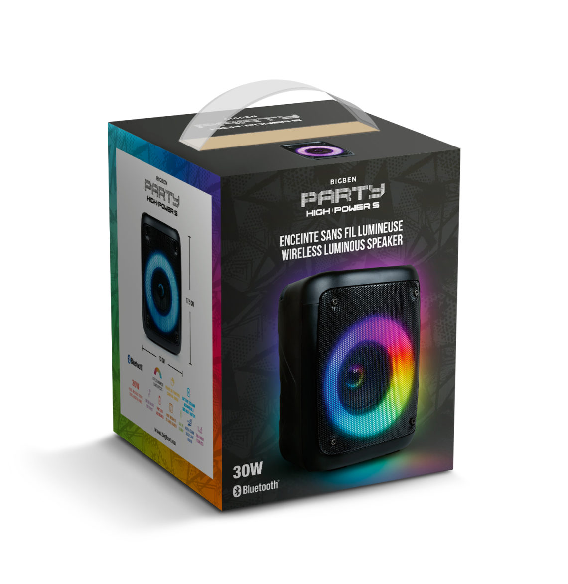 Matériels audio Enceinte nomade BIGBEN PARTYBTHPS avec effets lumineux infinytech Réunion 05