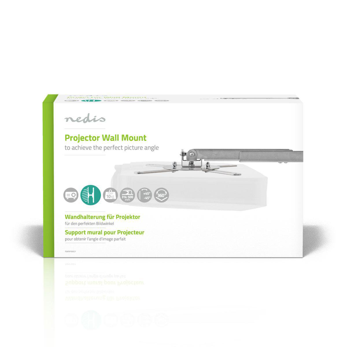 Matériels informatique support plafond pour vidéoprojecteur NEDIS PJWM100GY infinytech Réunion 05