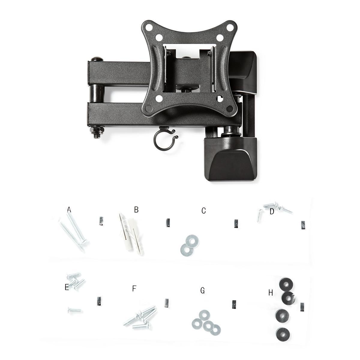 Matériels vidéo support TV mural NEDIS TVWM1510BK infinytech Réunion 23