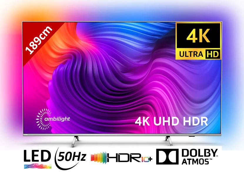 Matériels vidéo TV LED PHILIPS 75PUS8506 infinytech Réunion 07