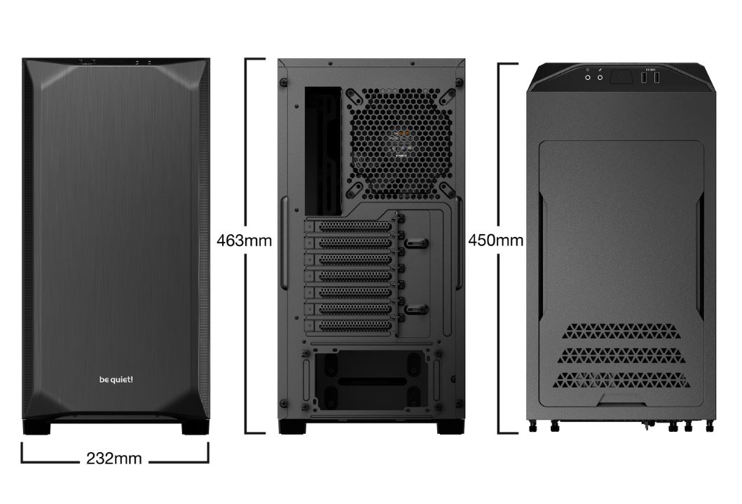 Matériels informatique boitier pc BE QUIET Pure Base 500 Noir infinytech Réunion 05