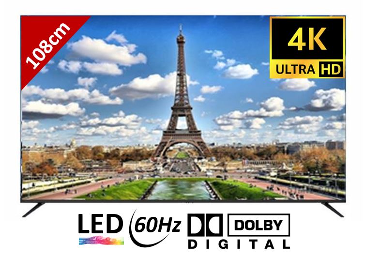 Matériels vidéo TV LED JIGUO SC43JIS4K21CJ infinytech Réunion 01