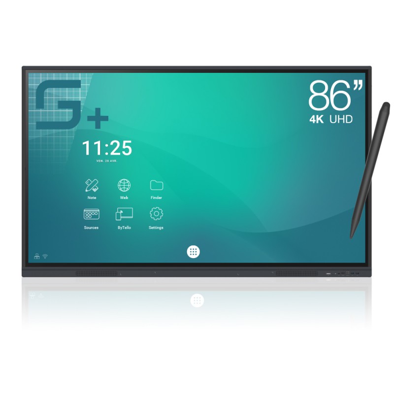 Matériels vidéo Ecran interactif tactile SpeechiTouch SuperGlass plus Android 11 UHD 86 ST86ANDUHDHP2 infinytech Réunion 01