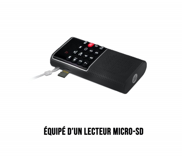 Electroménager radio de poche rechargeable WE CONNECT WERADMININ Noire infinytech Réunion 03