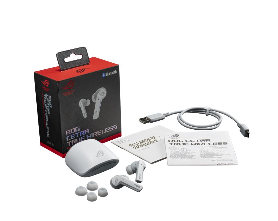 Matériels audio écouteurs ASUS ROG Cetra True Wireless Moonlight infinytech Réunion 04