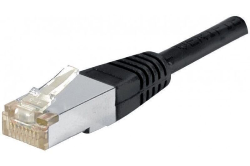 Matériels informatique Câble réseau RJ45 FTP CAT.6 Blindé 2m Noir infinytech Réunion 01