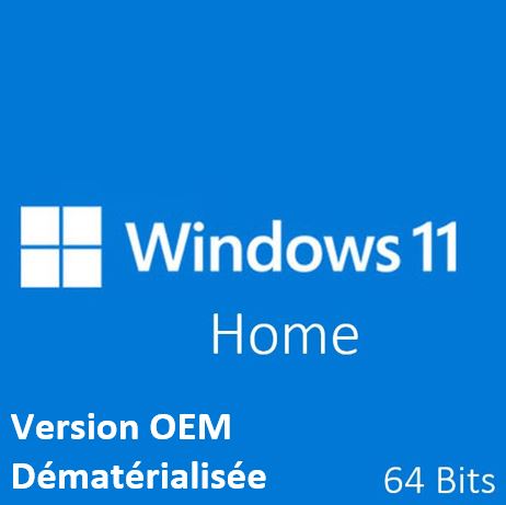 Logiciels informatique MICROSOFT Windows 11 Home OEM Dém infinytech Réunion 01