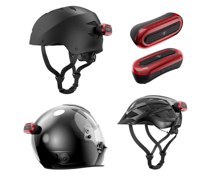 Accessoires éclairage CASR Halo LED pour casque de mobilité infinytech Réunion 02