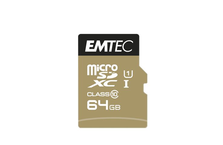 Emtec ECMSDM64GXC10 – Scheda Di Memoria Micro SDXC Da 64GB, Classe 10, UHS-I U1, Per Smartphone E Tablet