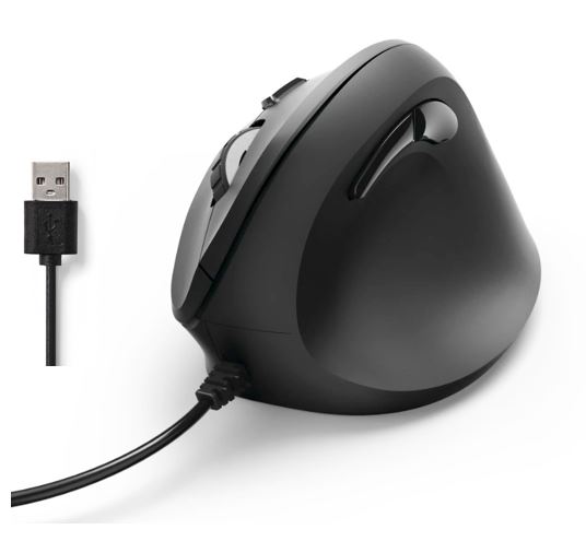 Matériels informatique souris verticale ergonomique HAMA EMC-500 Pour droitier Filaire Noire infinytech Réunion 01
