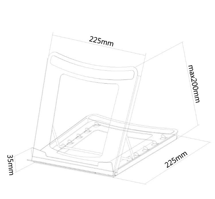 Matériels informatique support pc portable NEOMOUNTS NSLS075BLACK infinytech Réunion 05