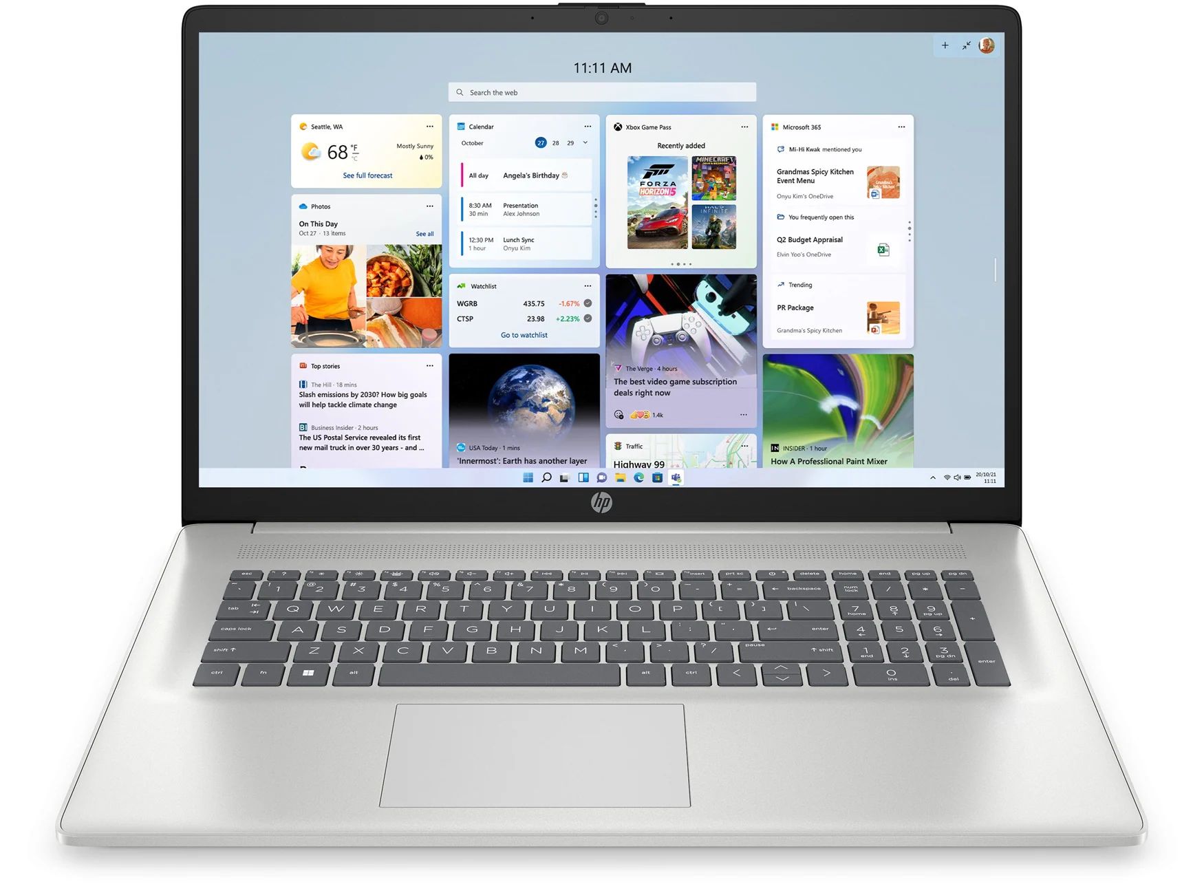 Ordinateur Portable HP 17-cp2050nf - Écran 17,3" HD+ - AMD Ryzen 5 - 16 Go RAM - SSD 512 Go - Pour Travail Et Multimédia - 2