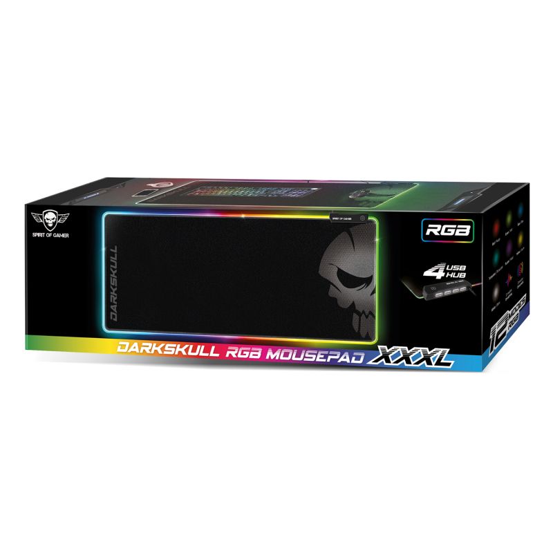 Matériels informatique tapis de souris SPIRIT of GAMER Darkskull Hub RGB XXXL infinytech Réunion 03