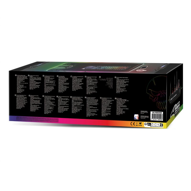 Matériels informatique tapis de souris SPIRIT of GAMER Darkskull Hub RGB XXXL infinytech Réunion 04