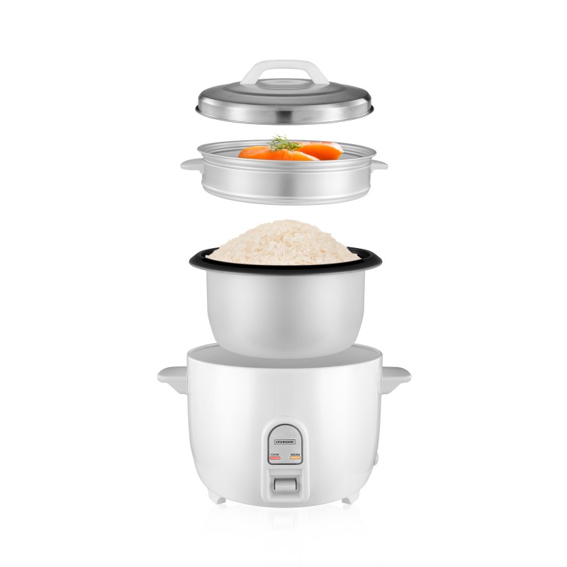 Petit électroménager cuiseur à riz KITCHENCOOK Hong Kong XL 3.6L Blanc infinytech Réunion 02