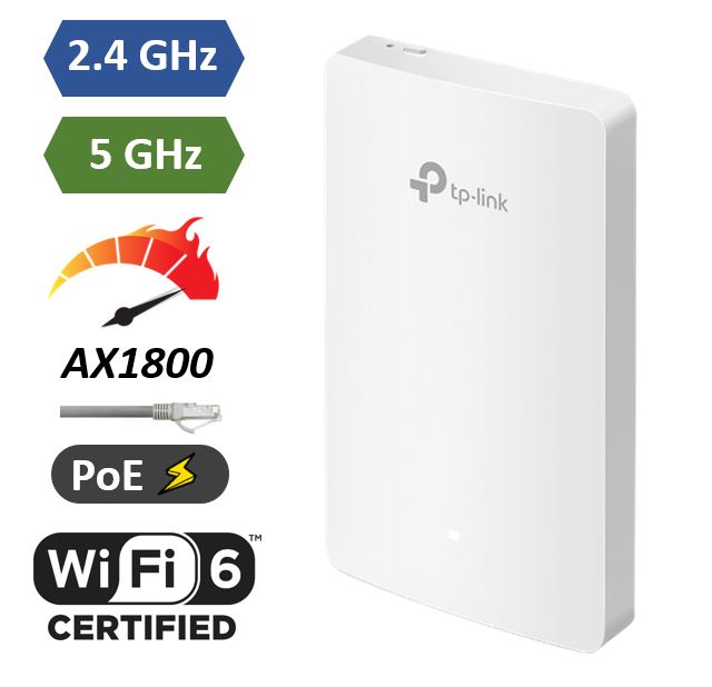 Matériels informatique point daccès TP-LINK EAP615-Wall AX1800 infinytech Réunion 01