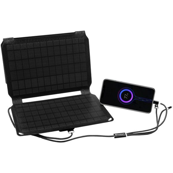 Matériels informatique Chargeur solaire portable FLEXSOLAR 20W USB &amp; DC infinytech Réunion 03
